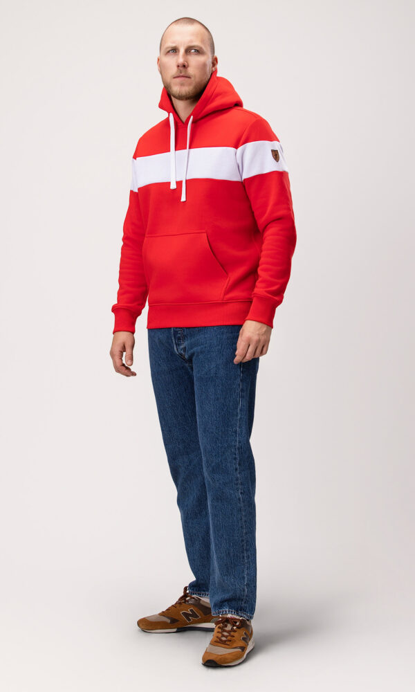Alternative view of Bluza "Trio" Red/White