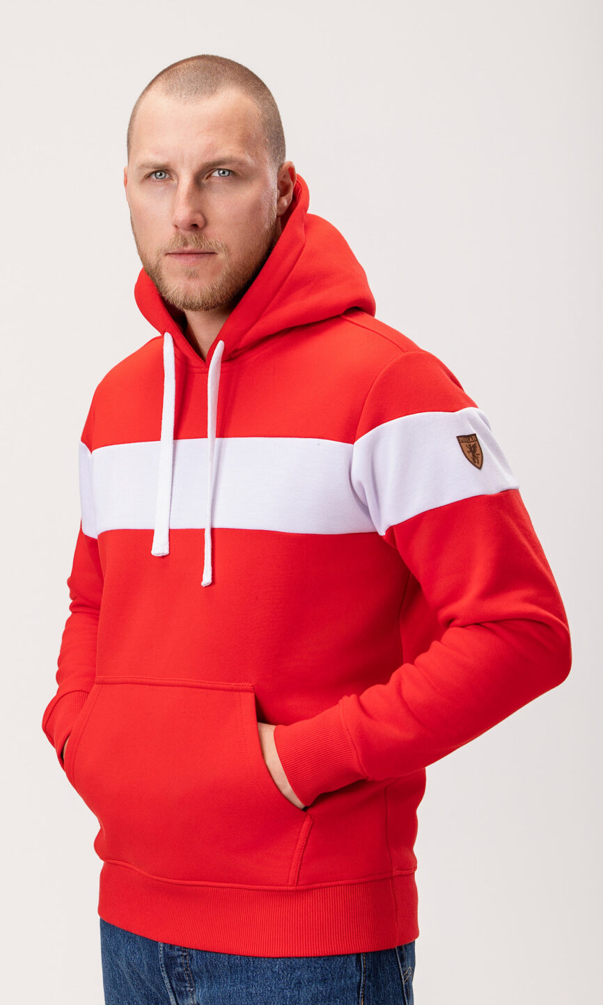 Bluza "Trio" Red/White