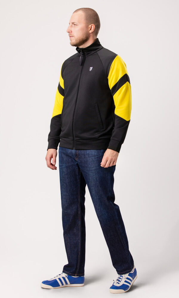 Alternative view of Track Top "Messina" Yellow/Black