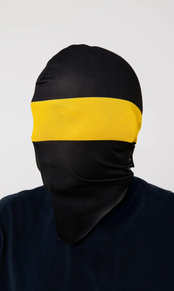 Alternative view of Balaclava Mesh "Hero" Black/Yellow