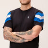 T-shirt "VIP" Black White/Blue