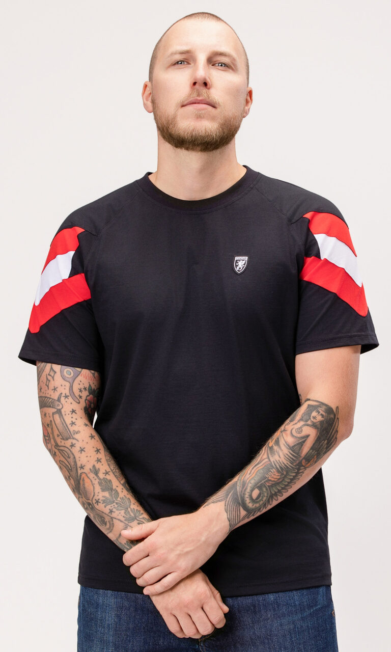T-shirt "VIP" Black White/Red