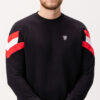 Sweatshirt "Bat" Black White/Red