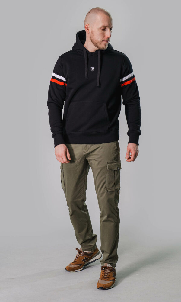 Alternative view of Hoodie "Our Ground" Red/White