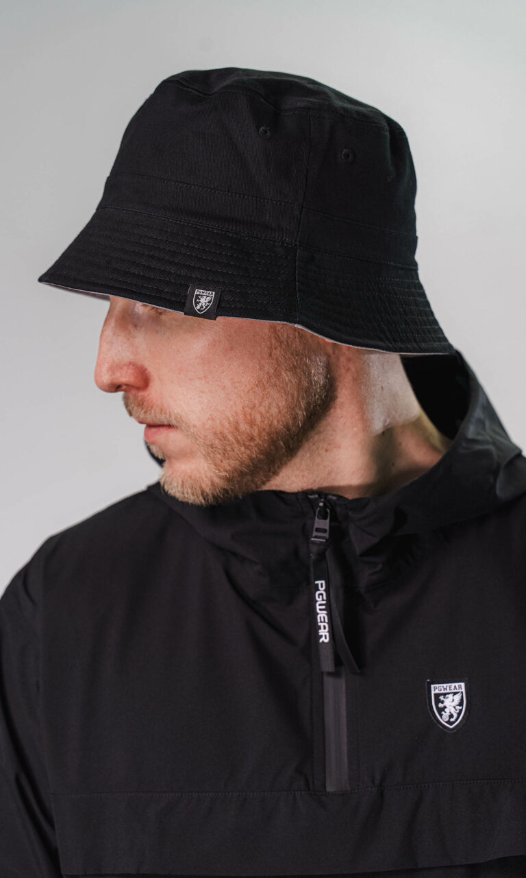 Dwustronna Czapka Rybaczka "Jeremy" Black