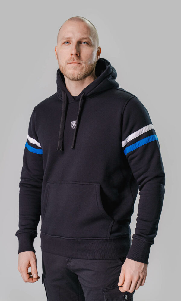 Hoodie "Our Ground" Blue/White