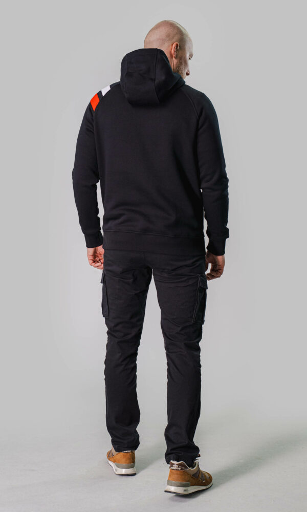 Alternative view of Full Face Hoodie "Terrace Soul" Red/White