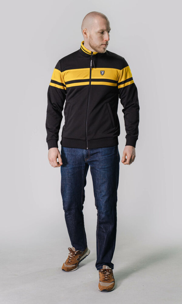 Alternative view of Track Top "Code 90" Black/Yellow