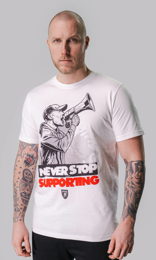 T-shirt "Never Stop" White