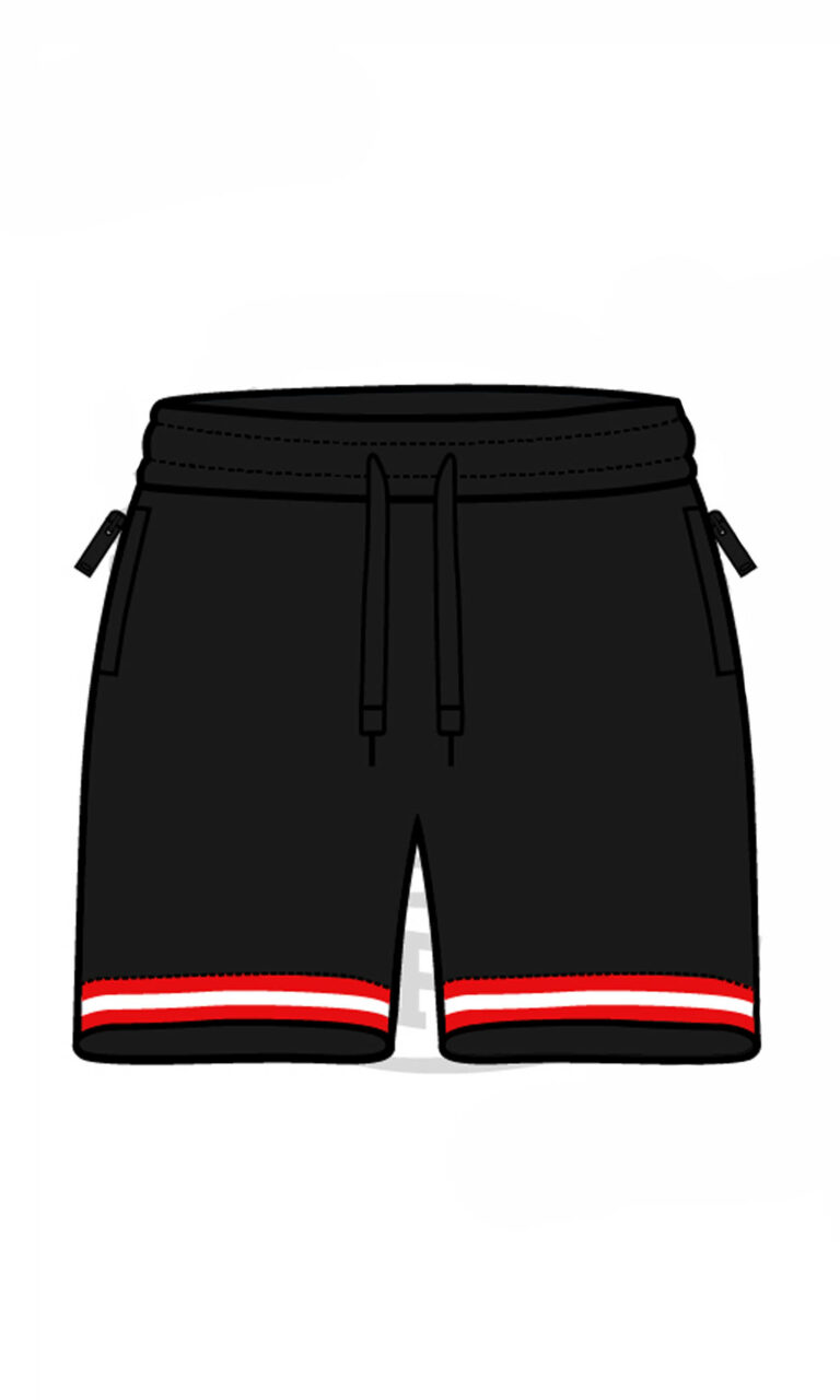 Shorts "Eagles" Black Red/White