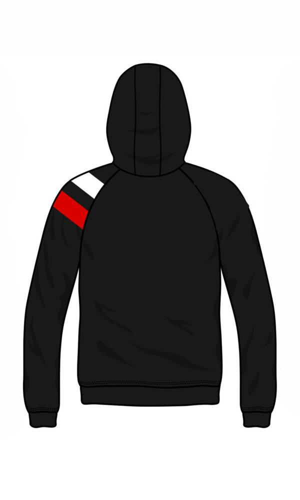 Alternative view of Full Face Kapuzenpullover "Terrace Soul" Red/White