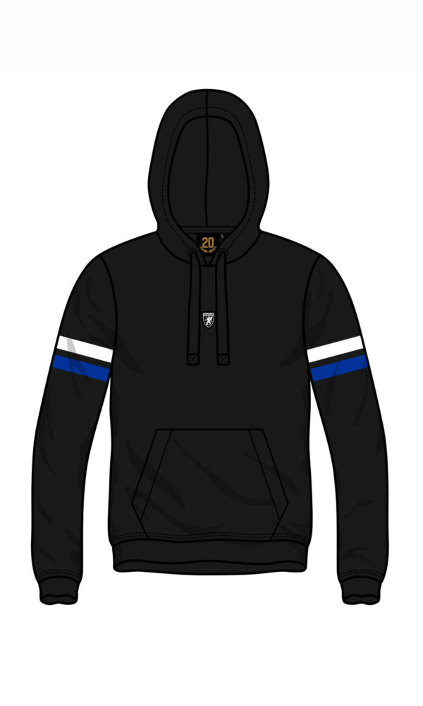 Hoodie "Our Ground" Blue/White
