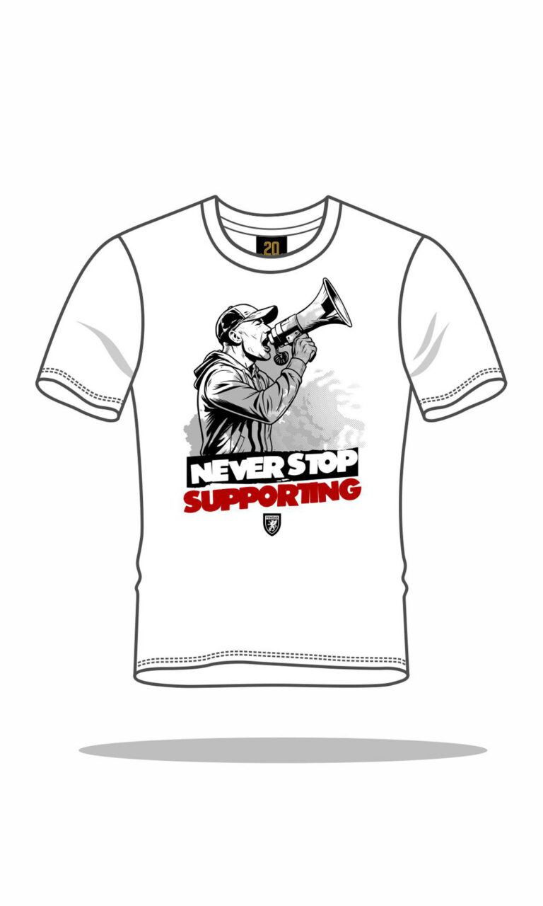 T-shirt "Never Stop" White