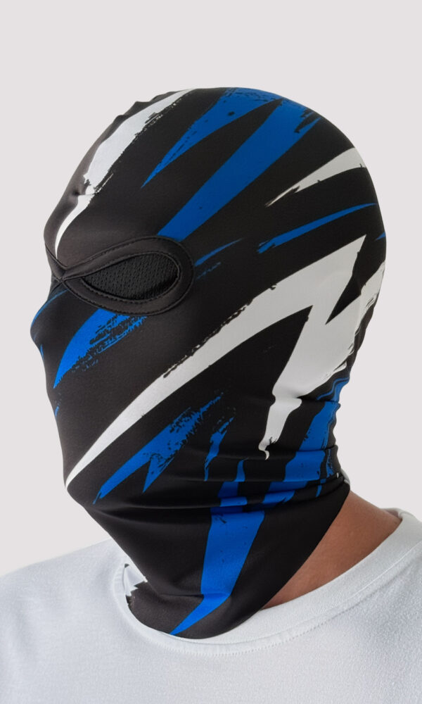 Alternative view of Balaclava „Vendetta” White/Blue