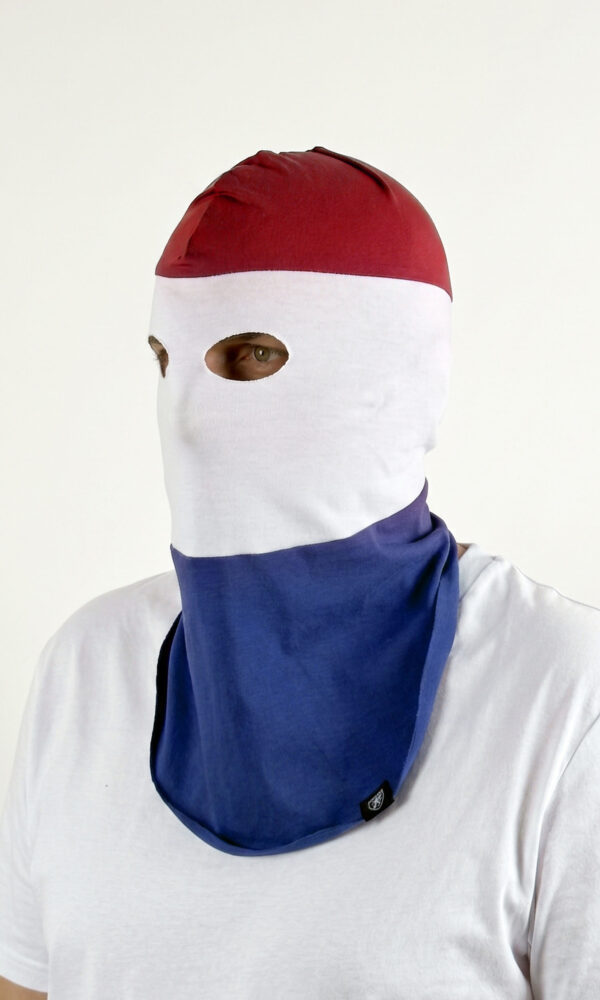 Alternative view of Balaclava „Storm Shield” Red/White/Blue