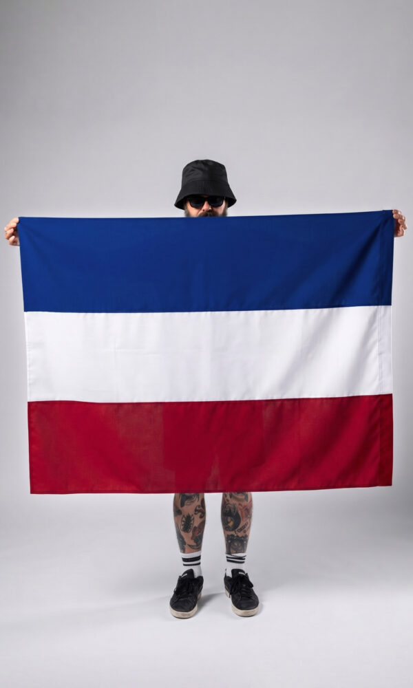 Flaga "Core" Niebieski/Biały/Czerwony