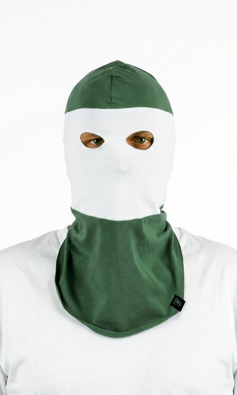 Balaclava „Storm Shield” Green/White/Green